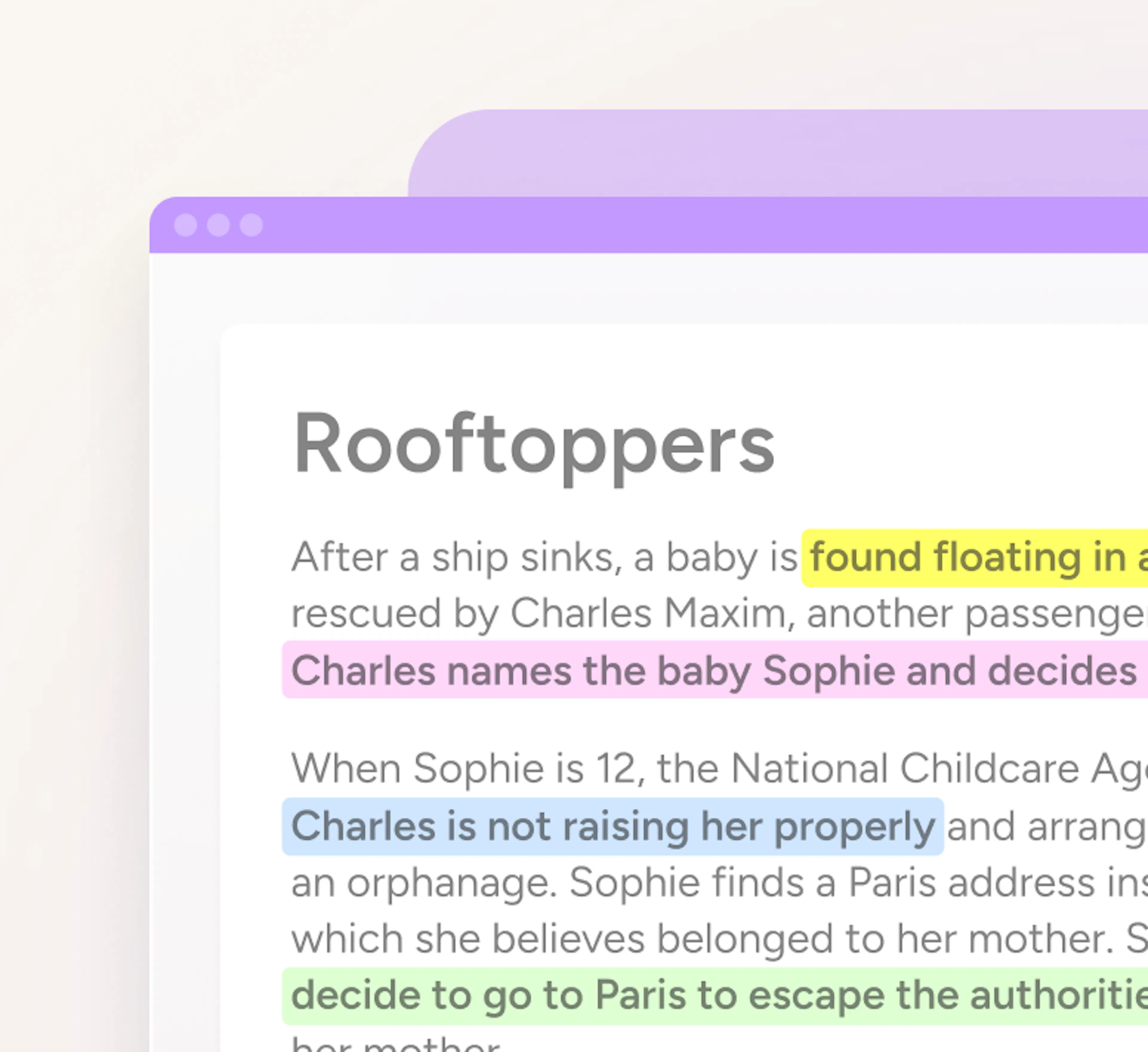 Read&Write highlights feature