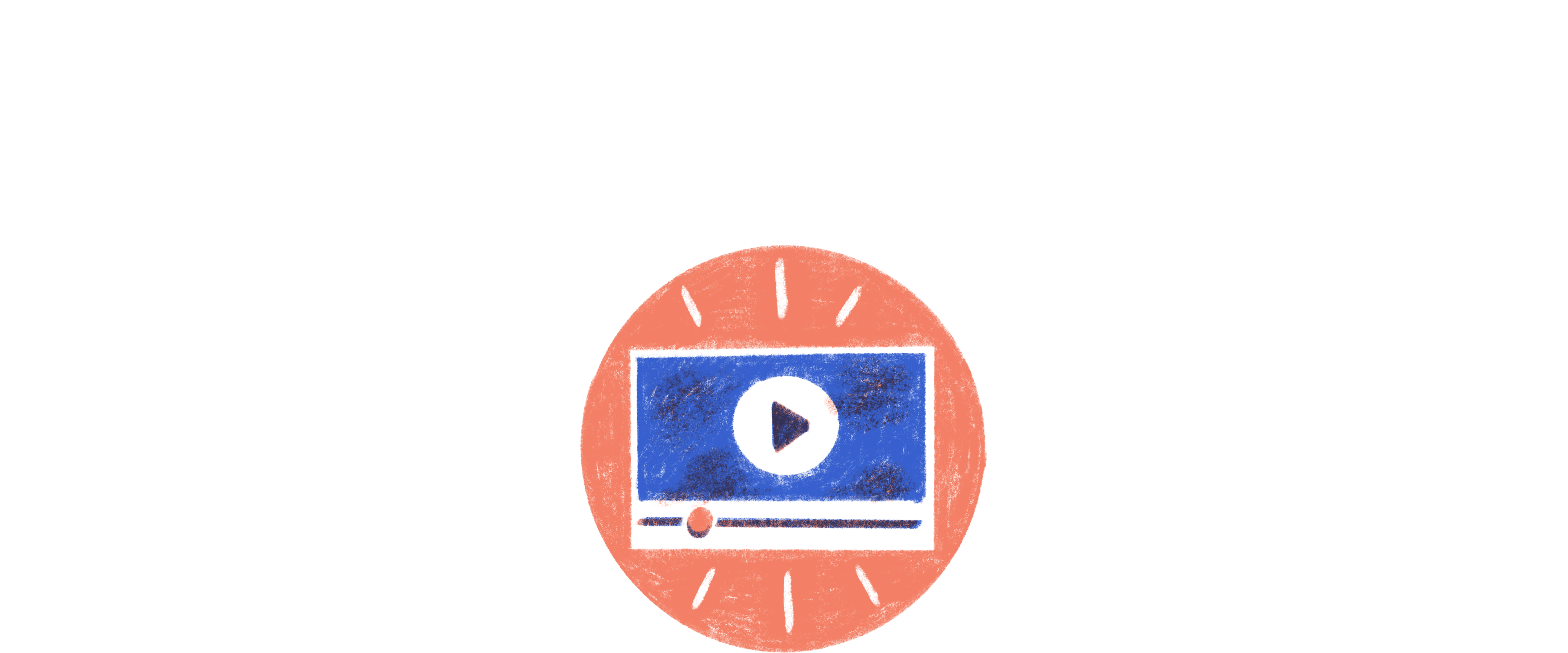 Illustration of a video player