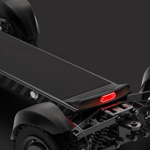 Rear Integrated Foot Pad and Brake Light