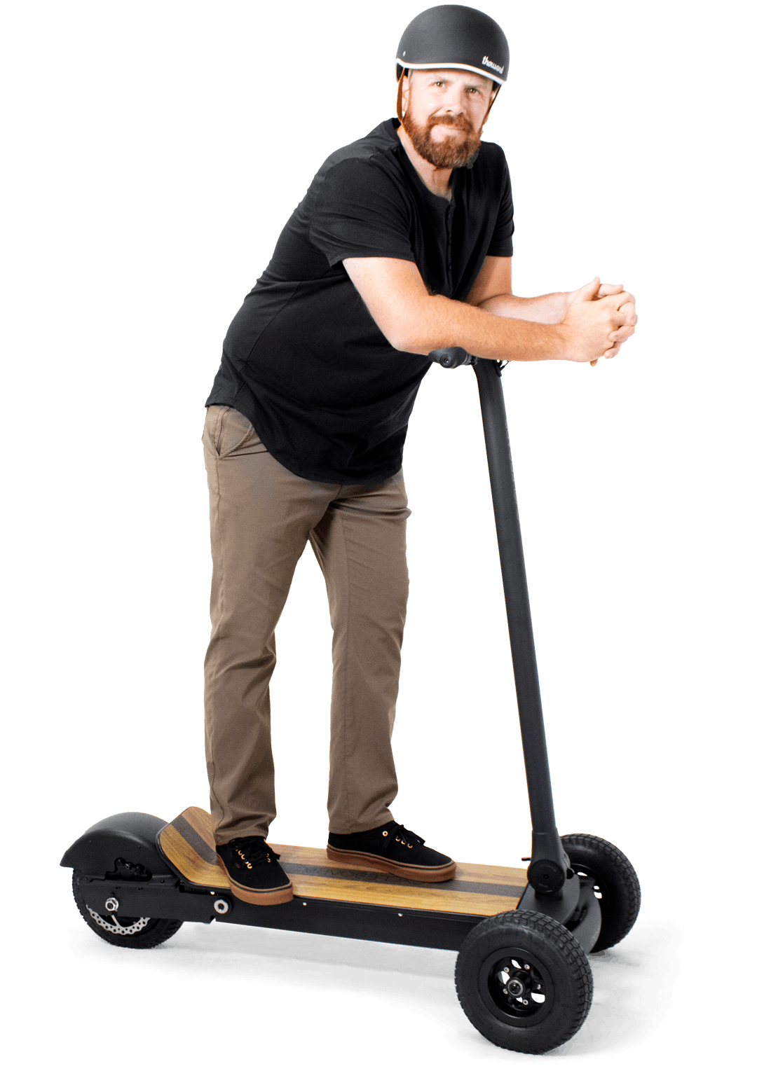3-wheeled long range electric scooter for man