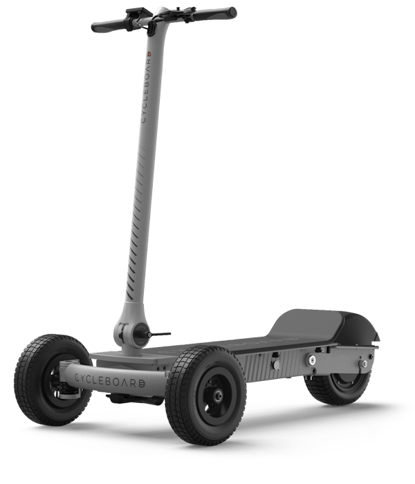 3 Wheeled Mixed-Terrain Electric Scooter  Rover Ghost Grey 