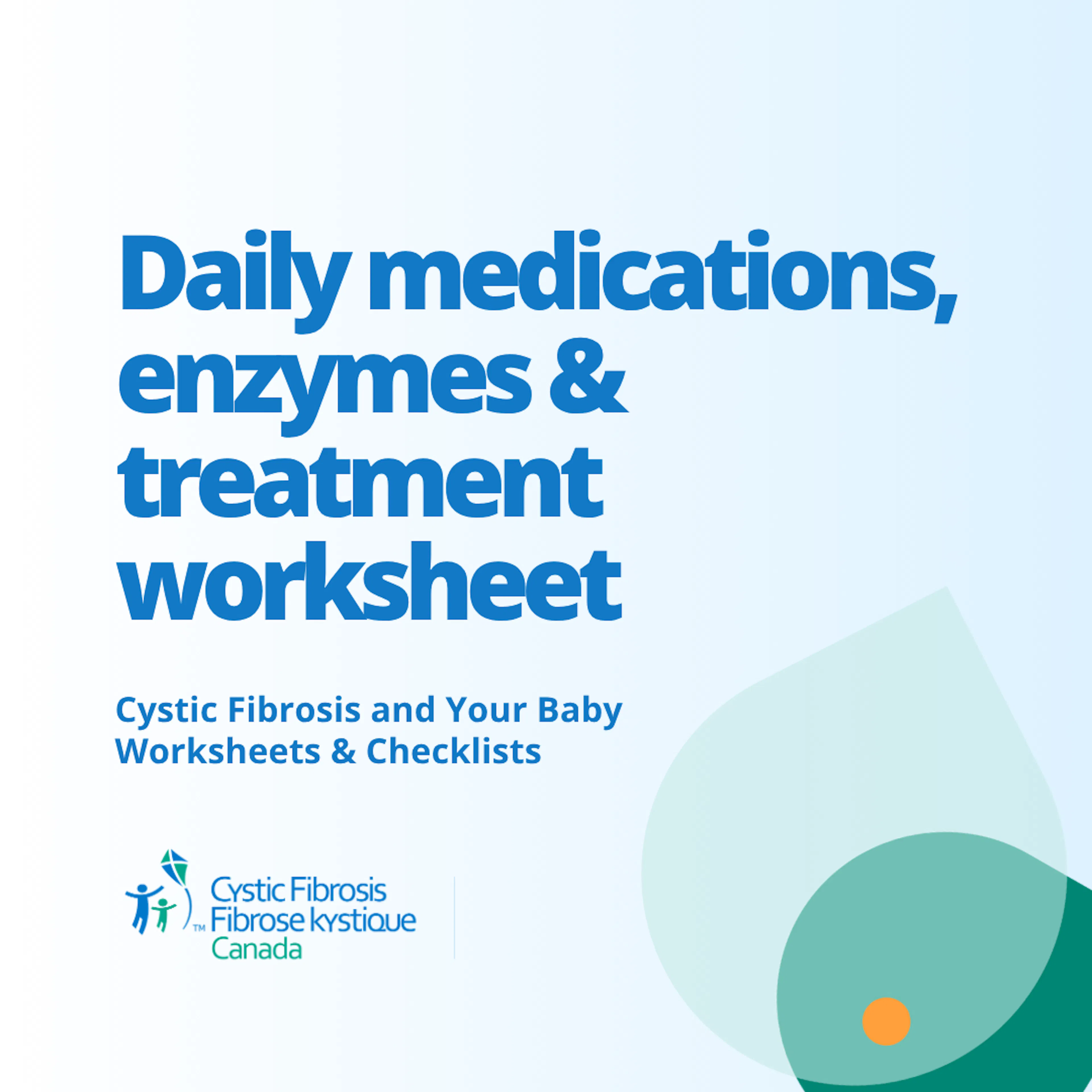 Daily medications worksheet