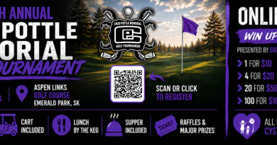 Promotional banner for golf tournament