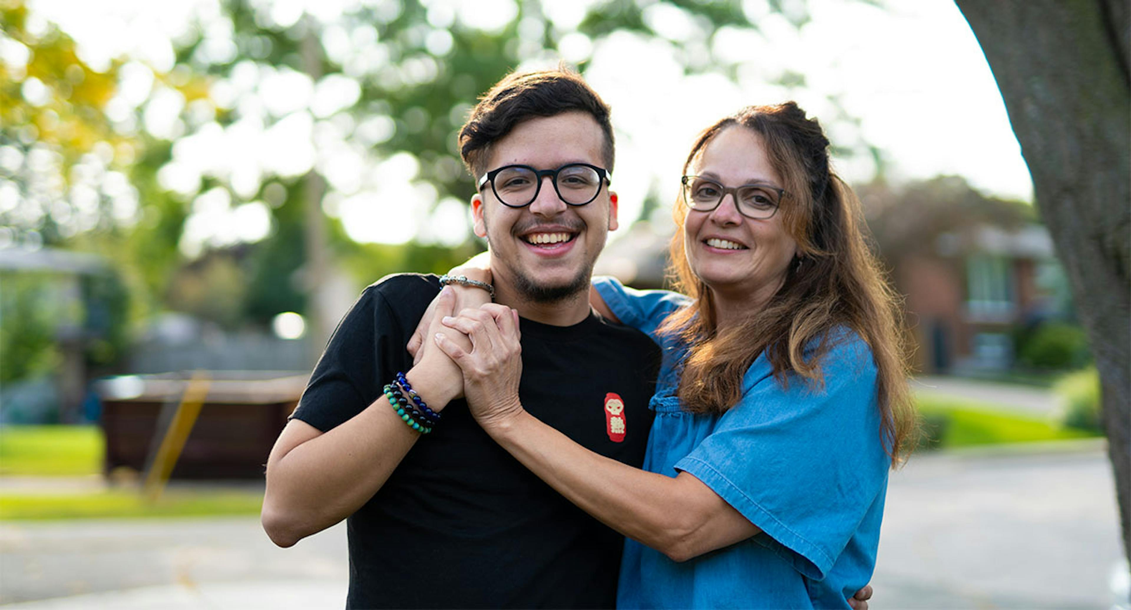 Mathew Tirabassi and his mother, Sandra