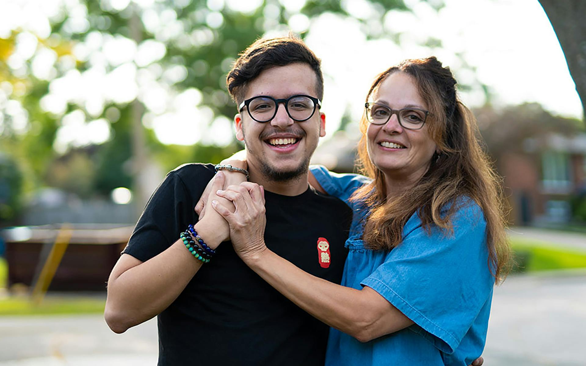 Mathew Tirabassi and his mother, Sandra