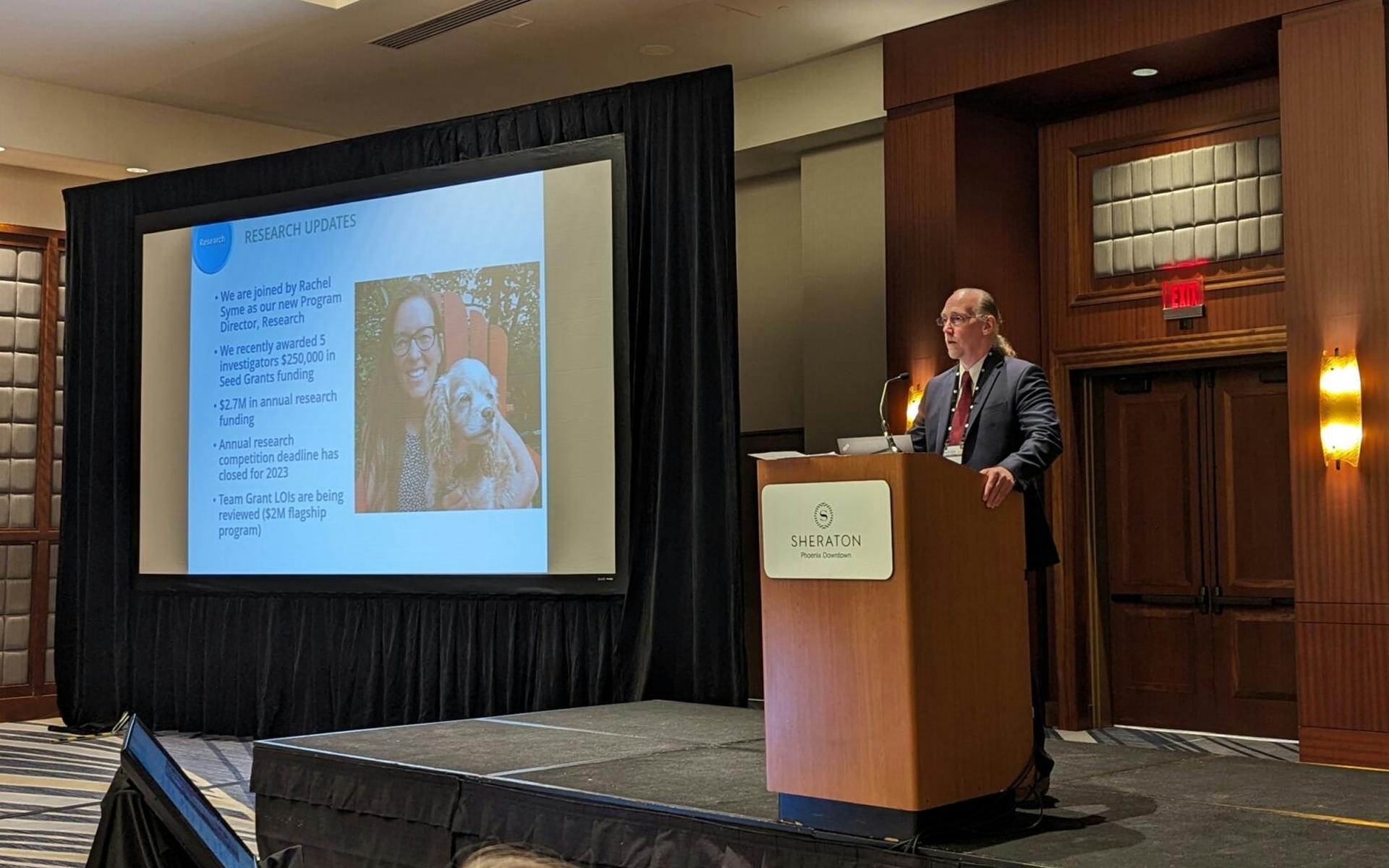 Paul Eckford speaking at the North American Cystic Fibrosis Conference