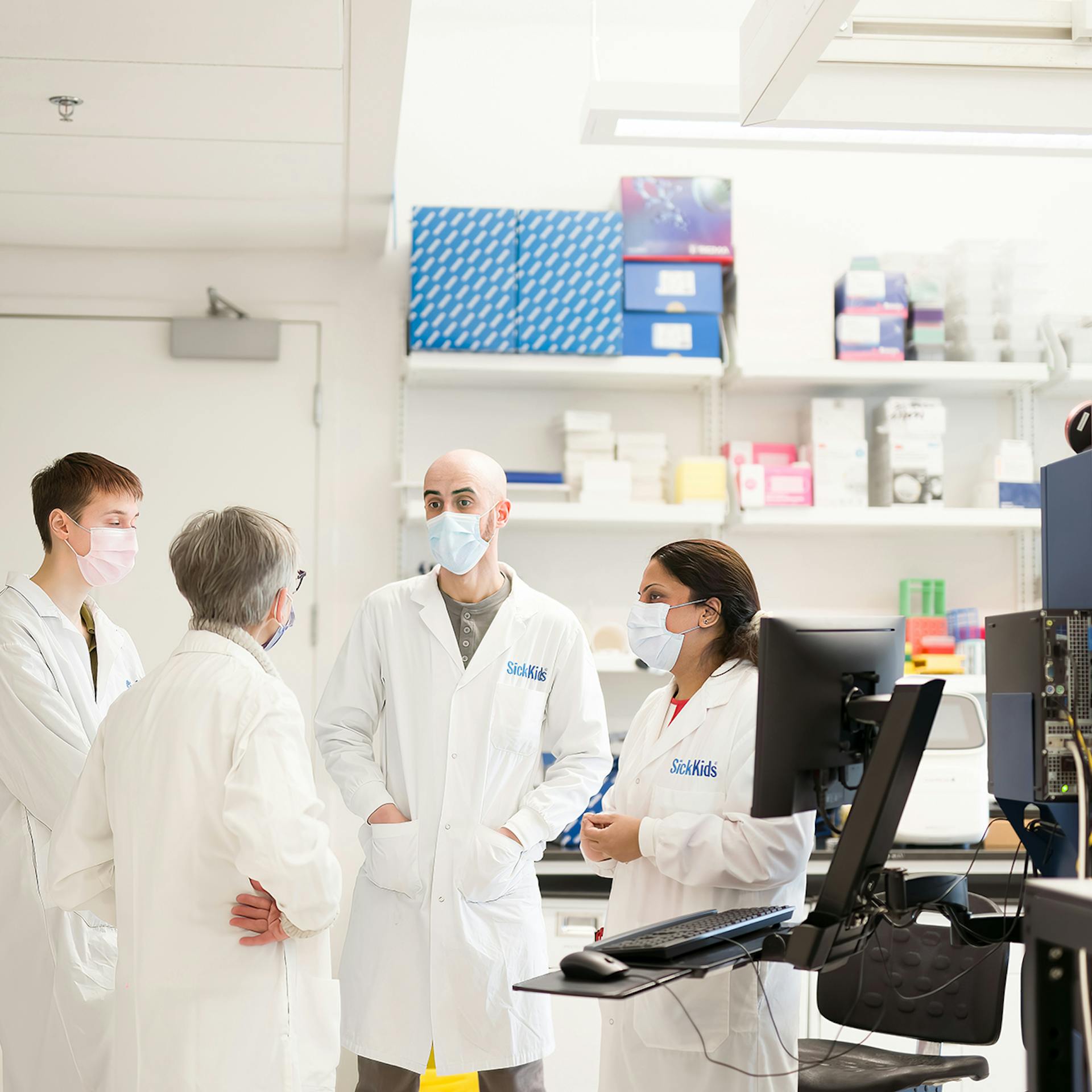 Group of scientists in a lab