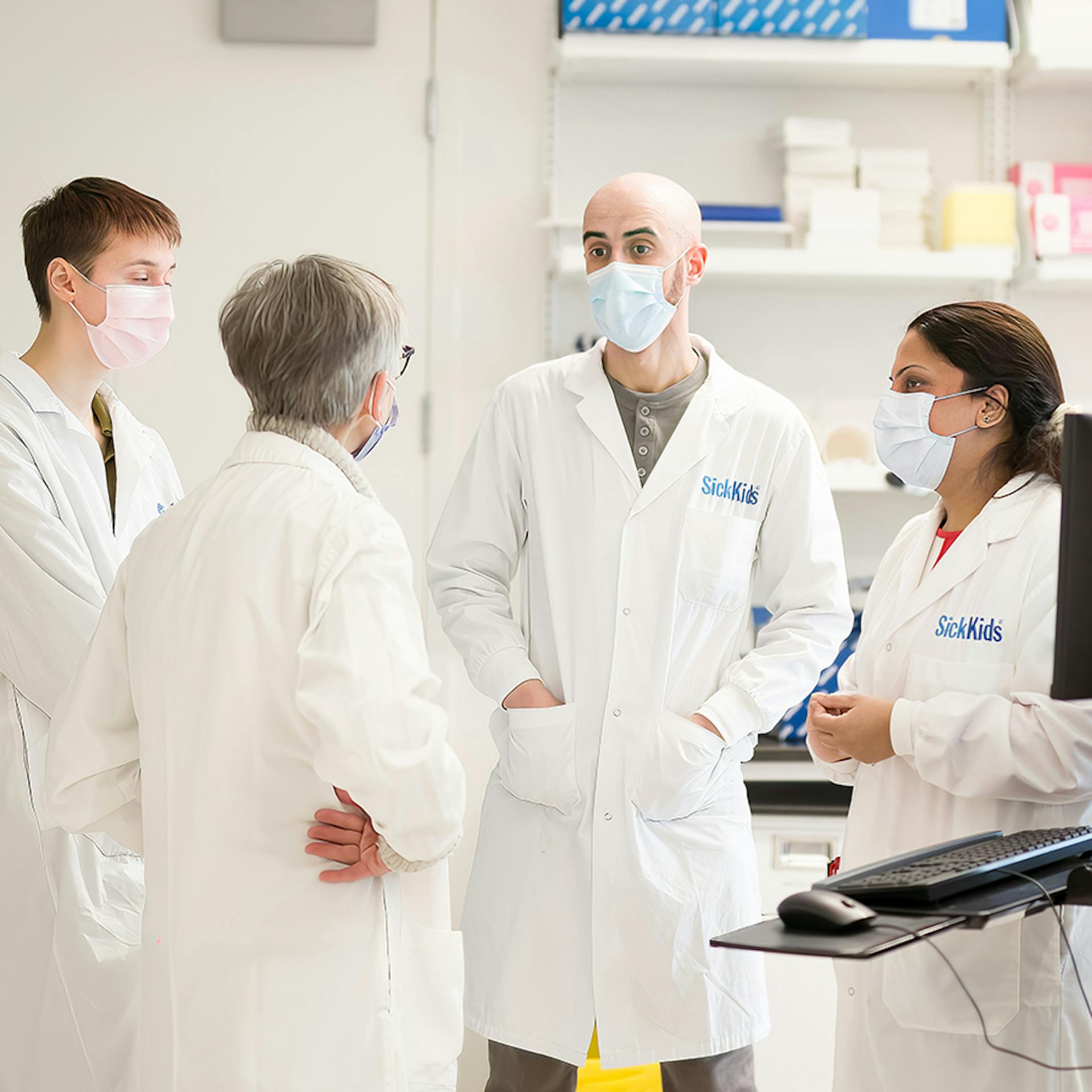 Group of scientists in a lab