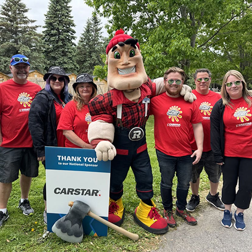 A group of CarStar employees gather for the 2024 Walk to Make Cystic Fibrosis History