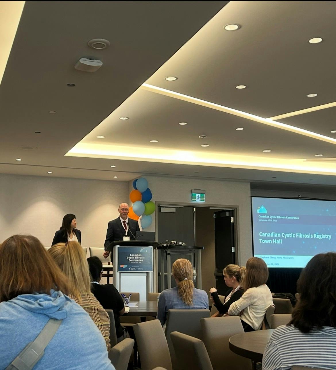 Speakers Paul Eckford and Stephanie Cheng of CF Canada