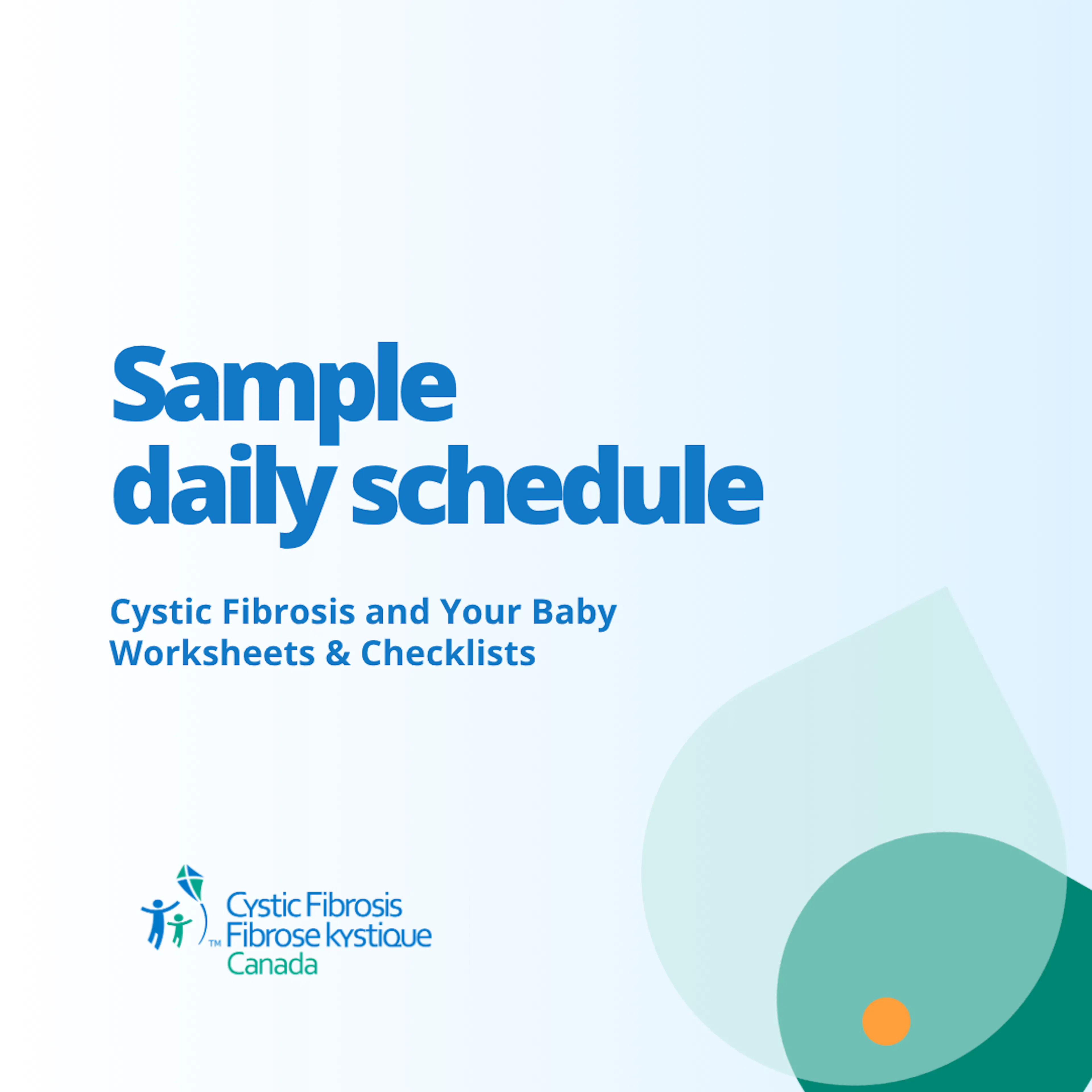 Sample daily schedule