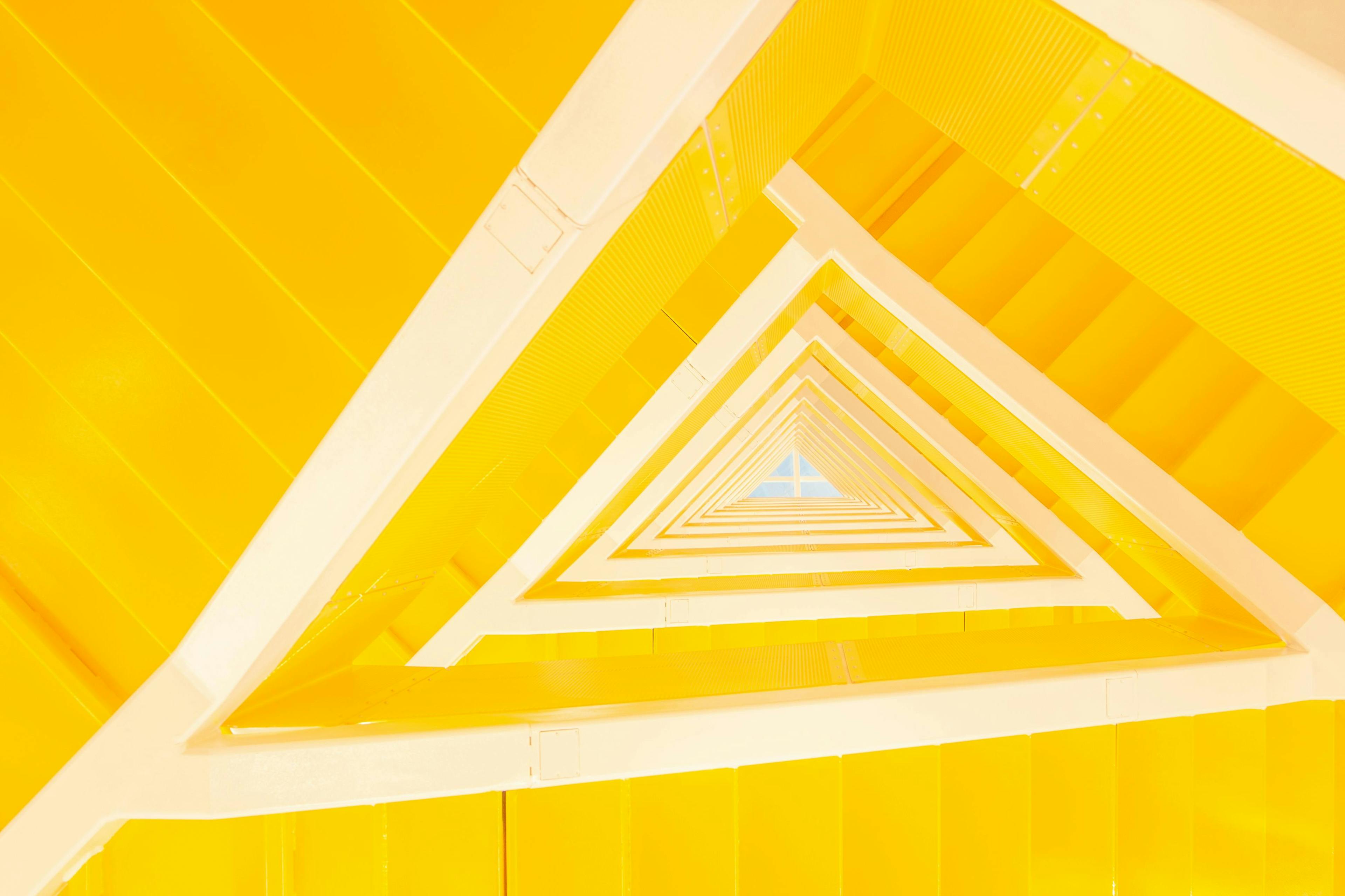 Endless yellow staircases