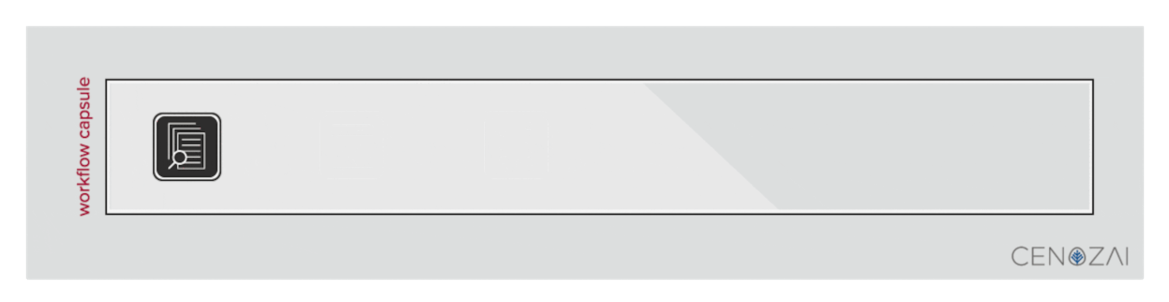 Animation of stackable modules in a workflow