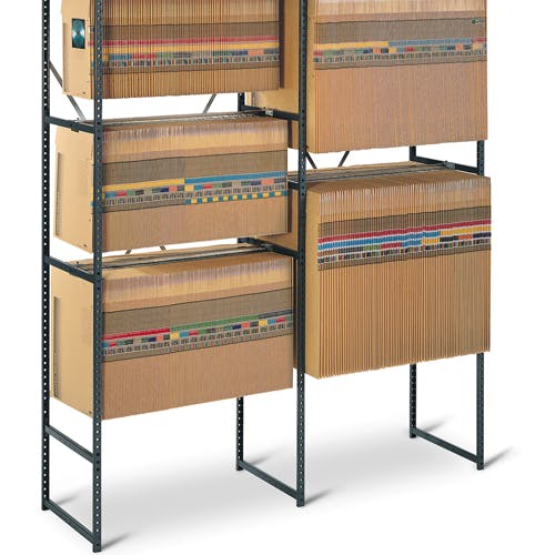 Rayonnage "échelles" pour les dossiers avec une accroche centrale, produit de Dacota