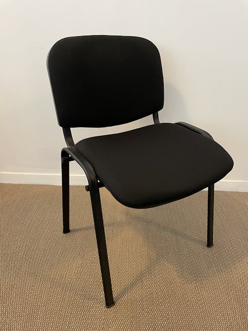 chaise attente noire sokoa reconditionnée