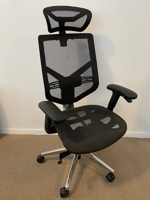 fauteuil de bureau noir résille reconditionné sitek