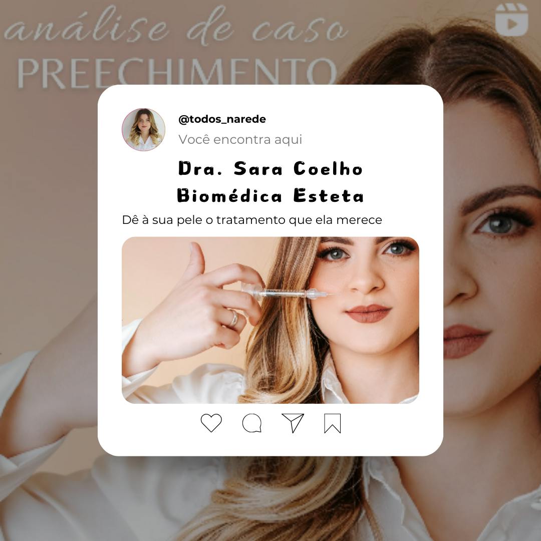 Foto de apresentação do serviço Dra. Sara Coelho - Biomédica Esteta