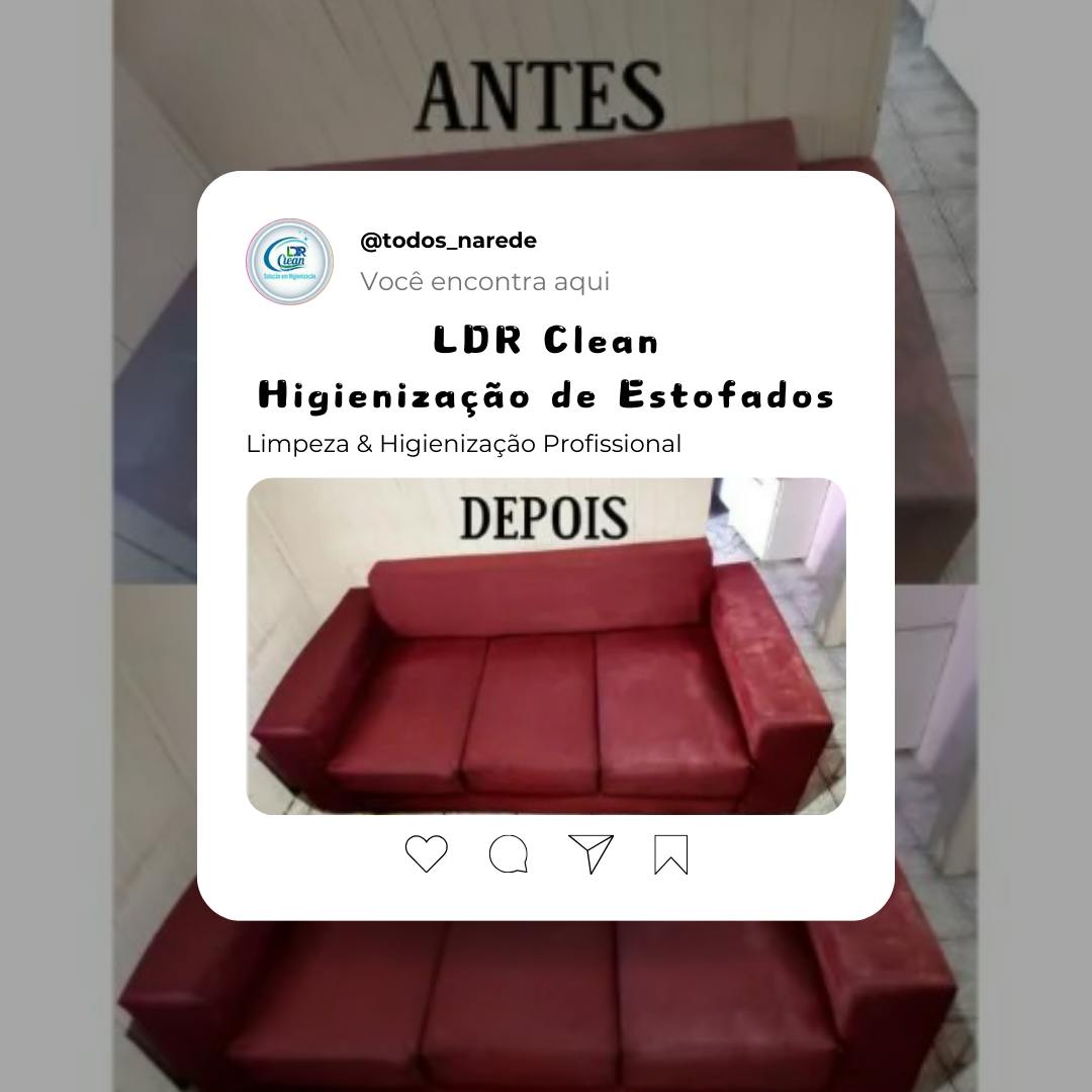 Foto de apresentação do serviço LDR Clean - Limpeza de Estofados