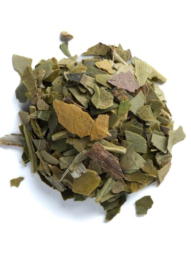 Feuilles de maté en vrac.
