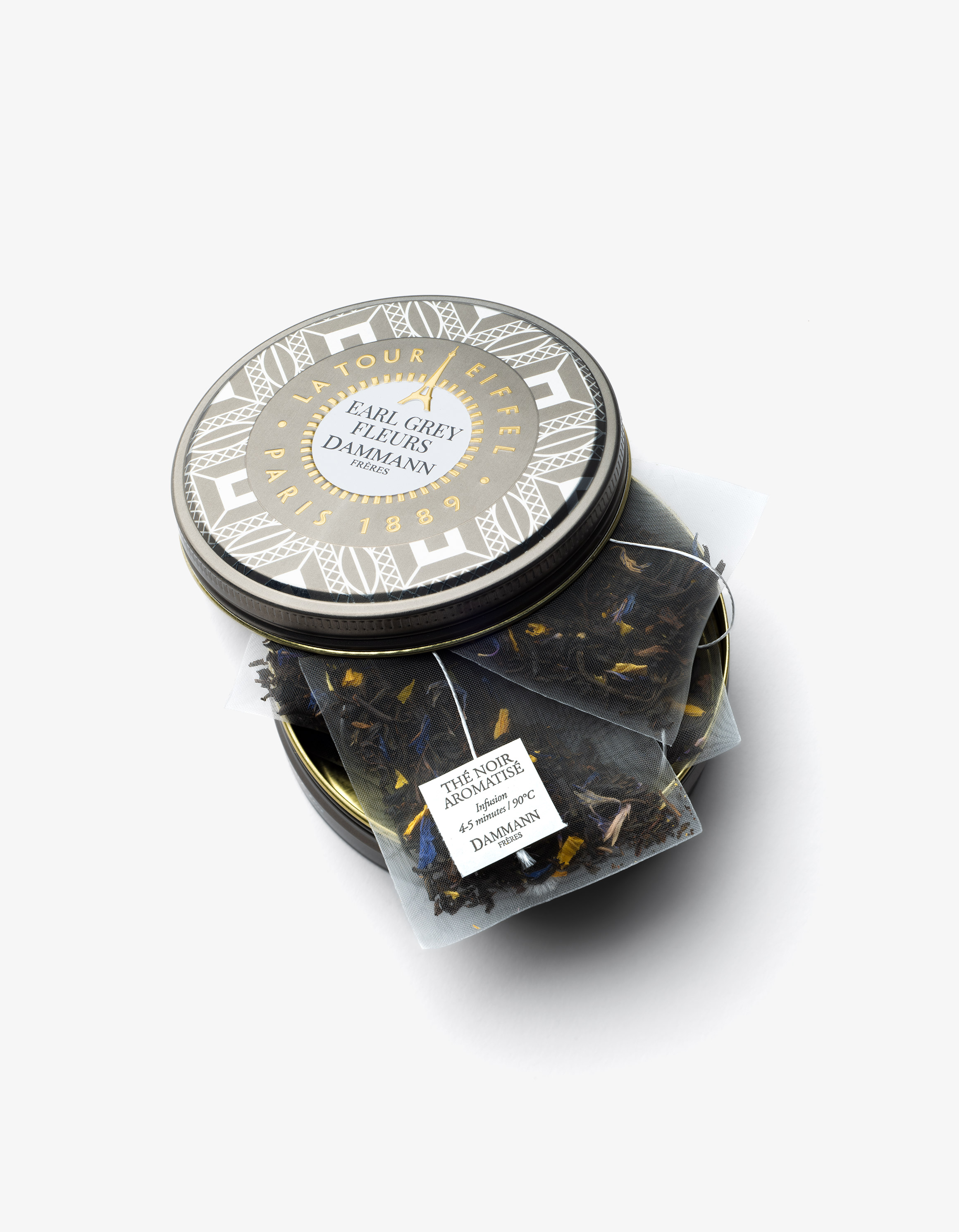 Lata 6 bolsitas Cristal® - Earl Grey Fleurs