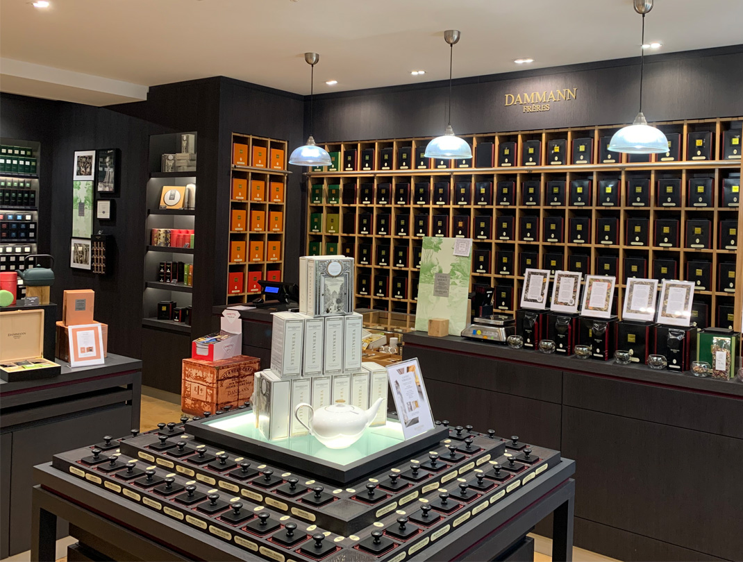 Intérieur de la boutique Luxembourg DAMMANN Frères