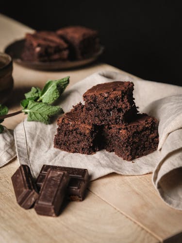 Chocolate and green tea mint cake