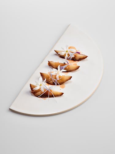 Suprême de céleri cuisiné par le Chef étoilé Guillaume SANCHEZ