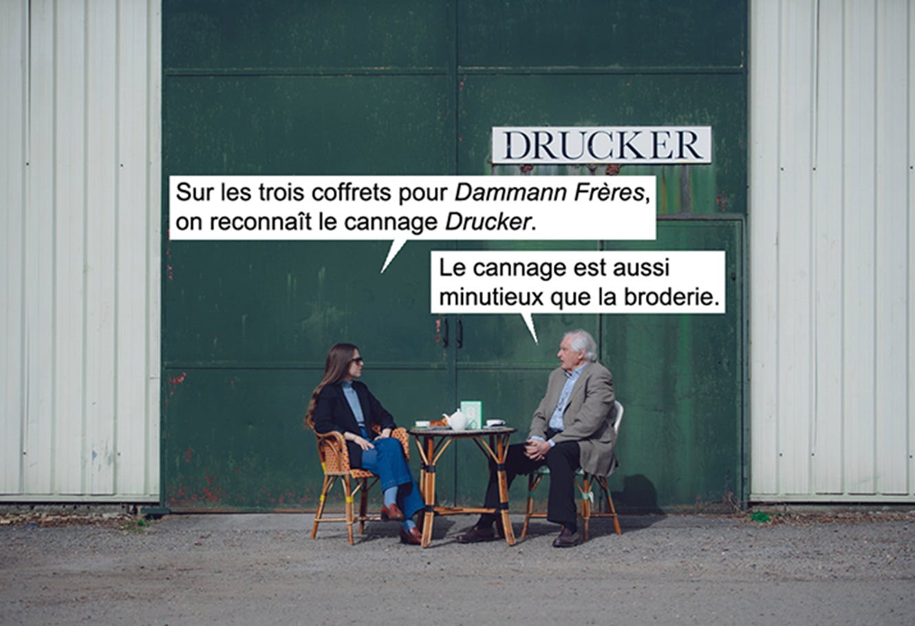 Lia ROCHÀS-PARIS et Bruno DUBOIS en train de prendre le thé.