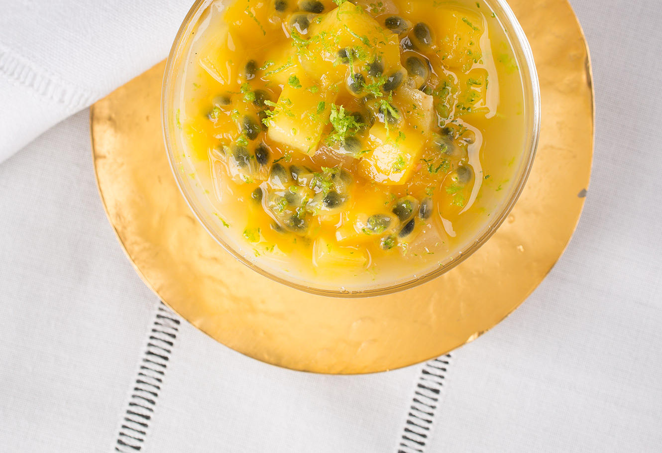 Panna cotta au thé vert "Miss Dammann".