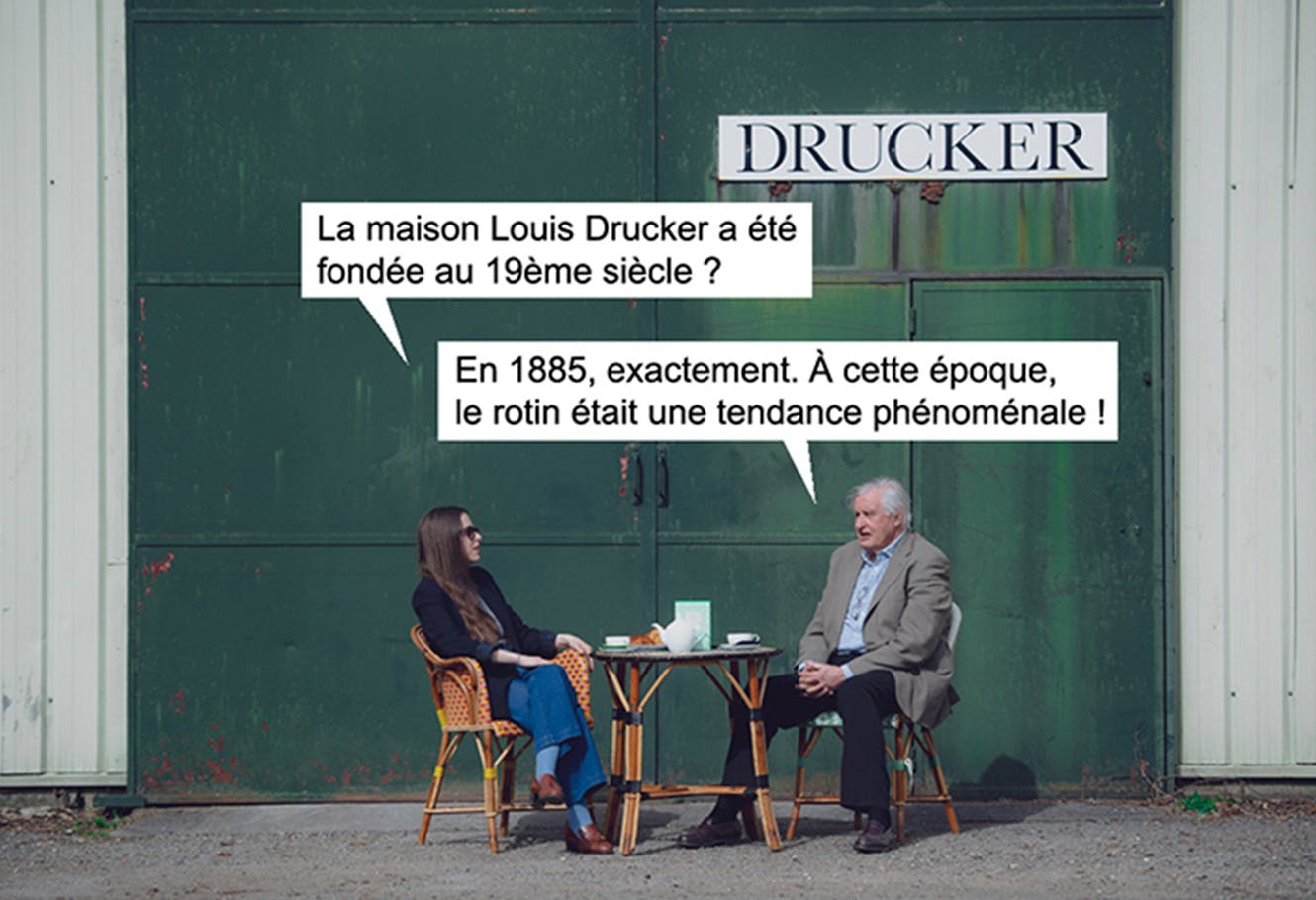 Lia ROCHAS-PARIS and Bruno DUBOIS having tea.