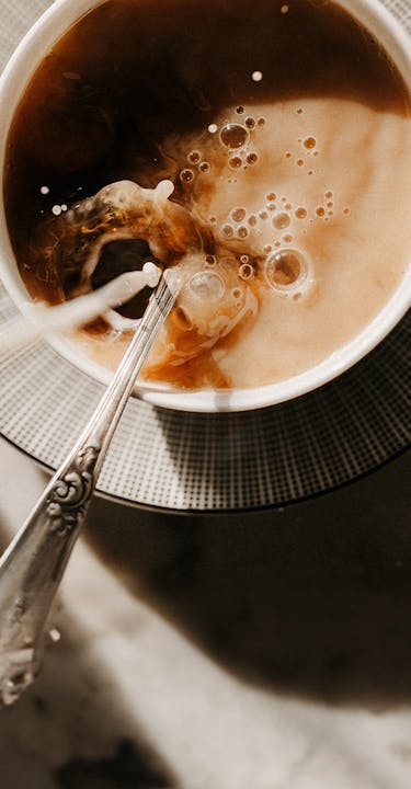 Cup of tea with milk