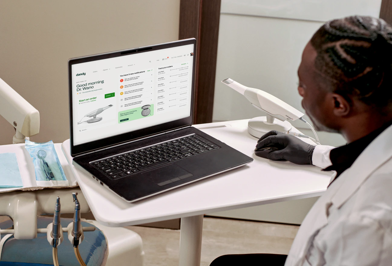 Clinical support and live scan reviews for dental implant restorations
