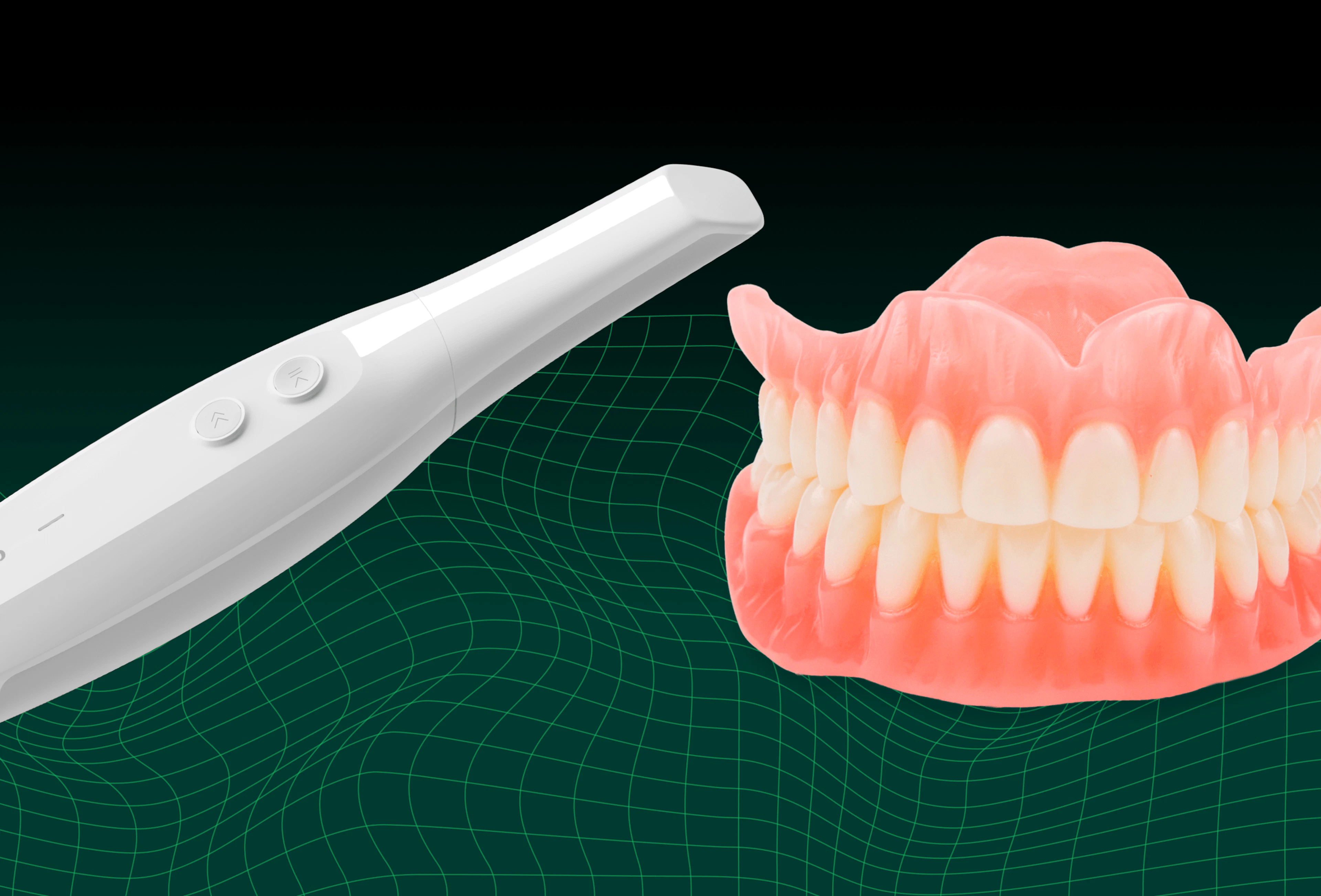 Dandy scanner with denture