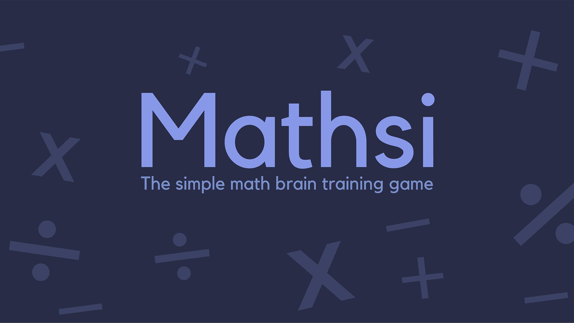 Mathsi - The simple math brain training game
