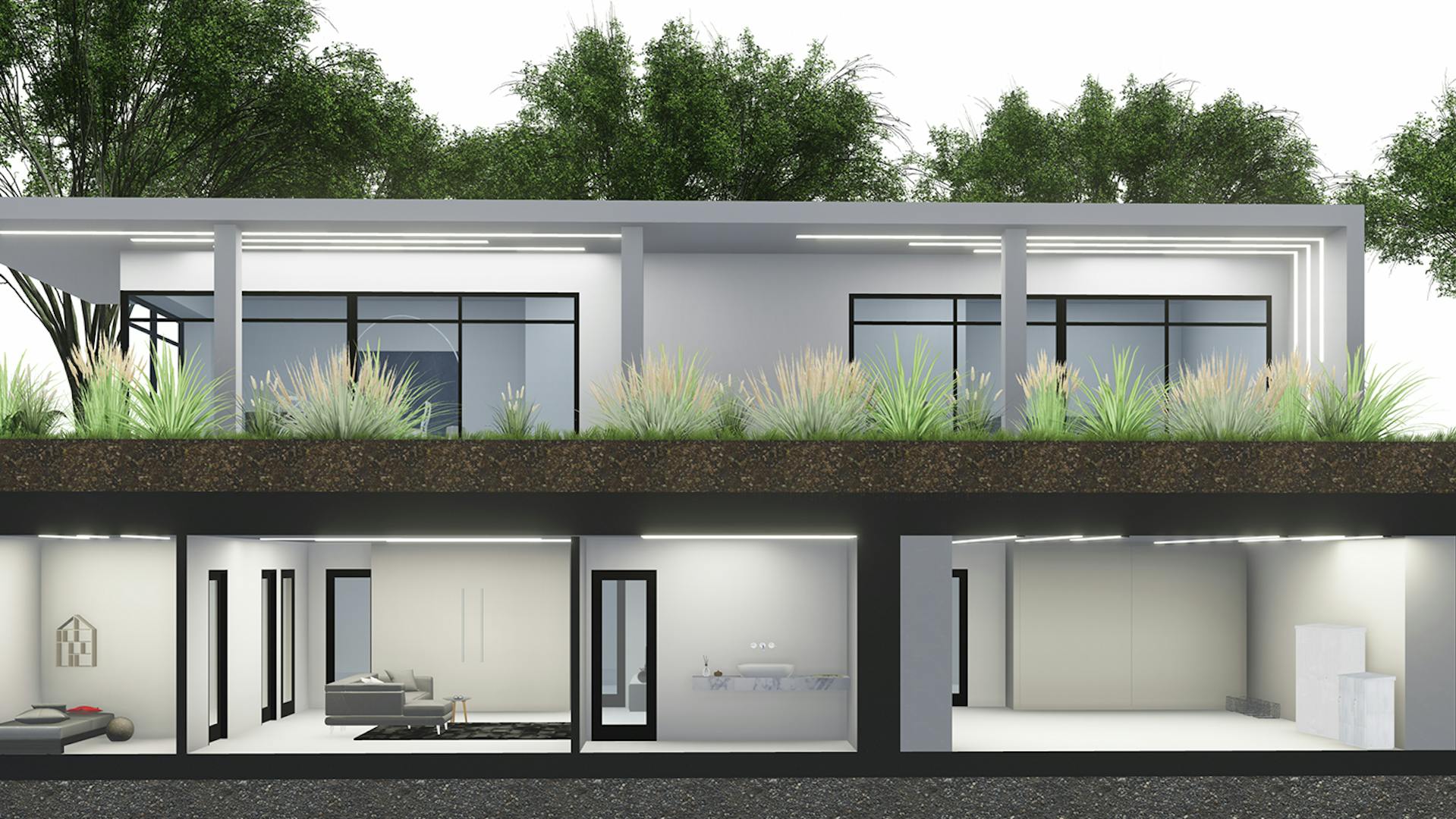 Bunker's design and construction