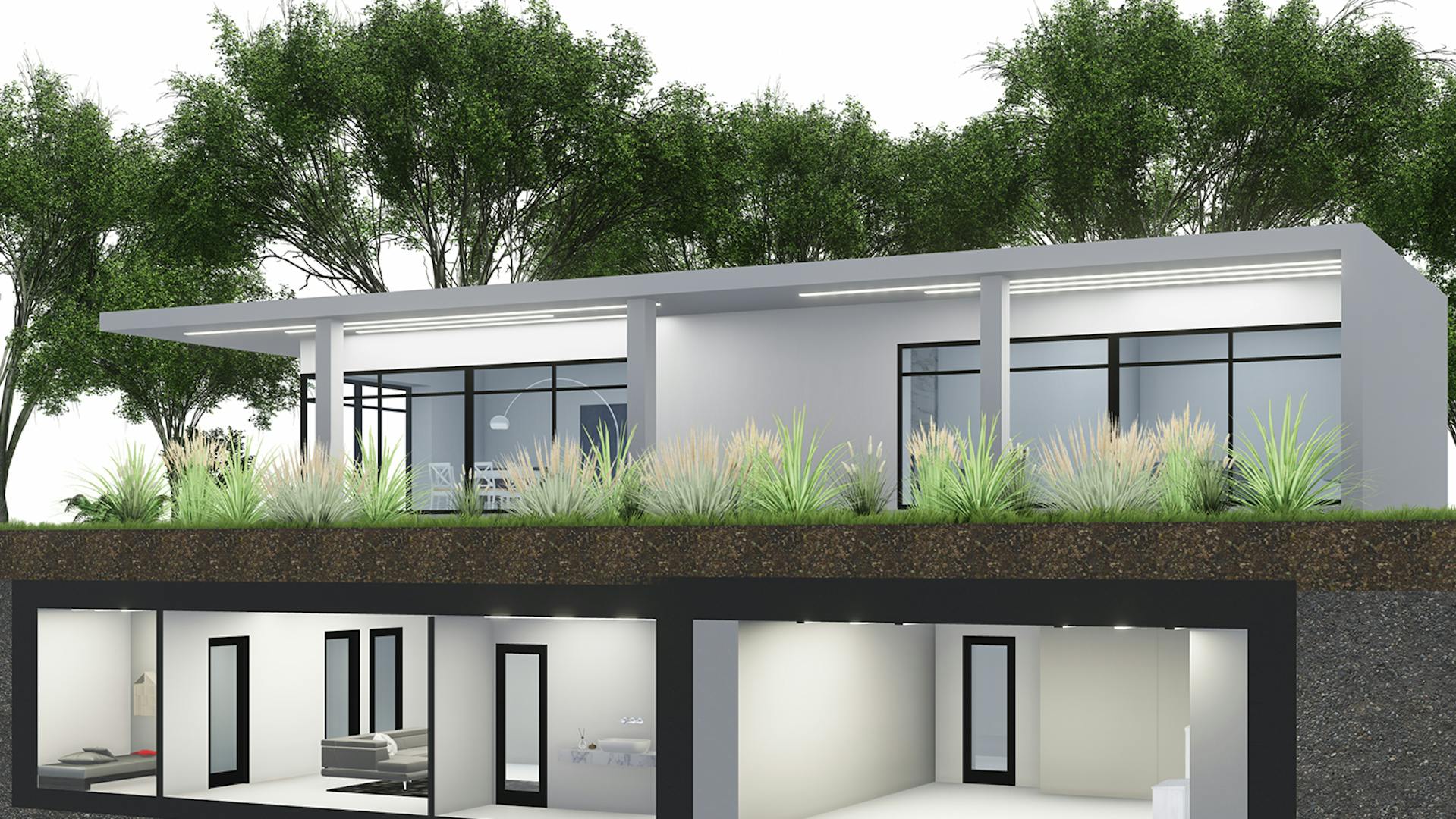 Bunker's design and construction