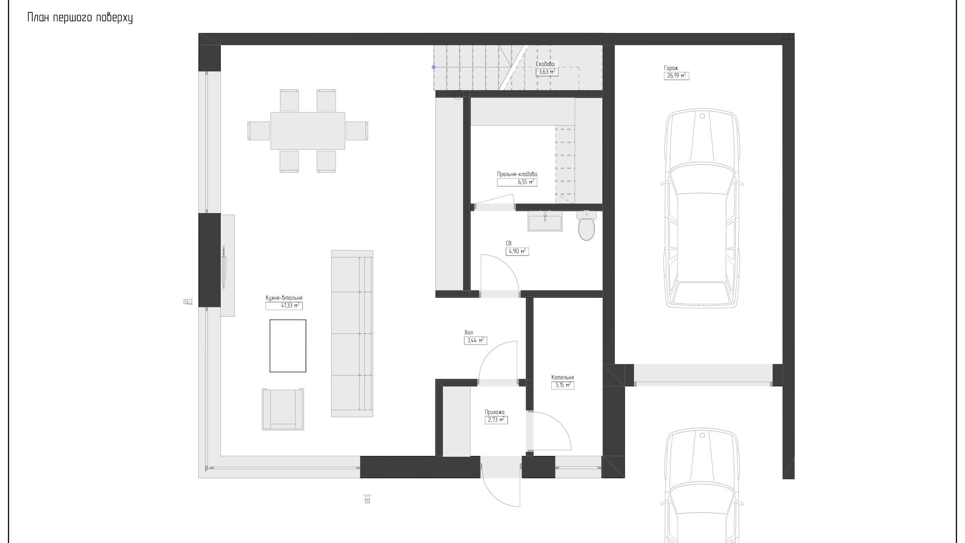 Architectural design Townhouse in Gorenychy