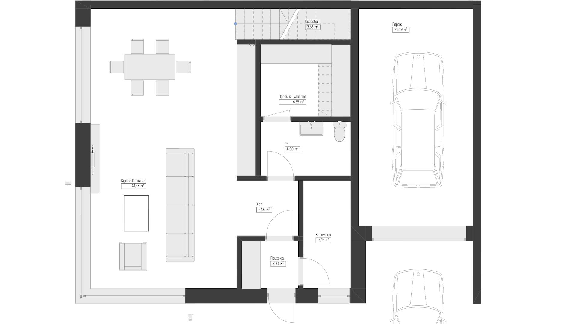 Энергоэффективный таунхаус чертежи