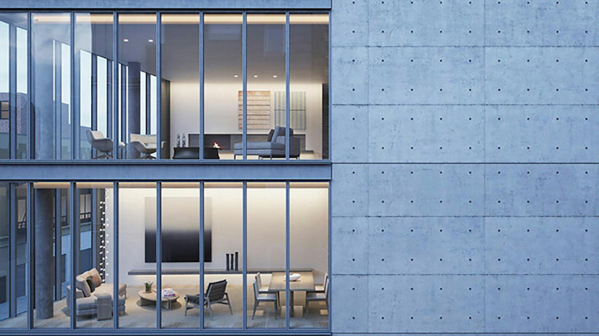 Безперервний простір і відчутнє світло в інтер'єрі квартири Tadao Ando в Нью-Йорку