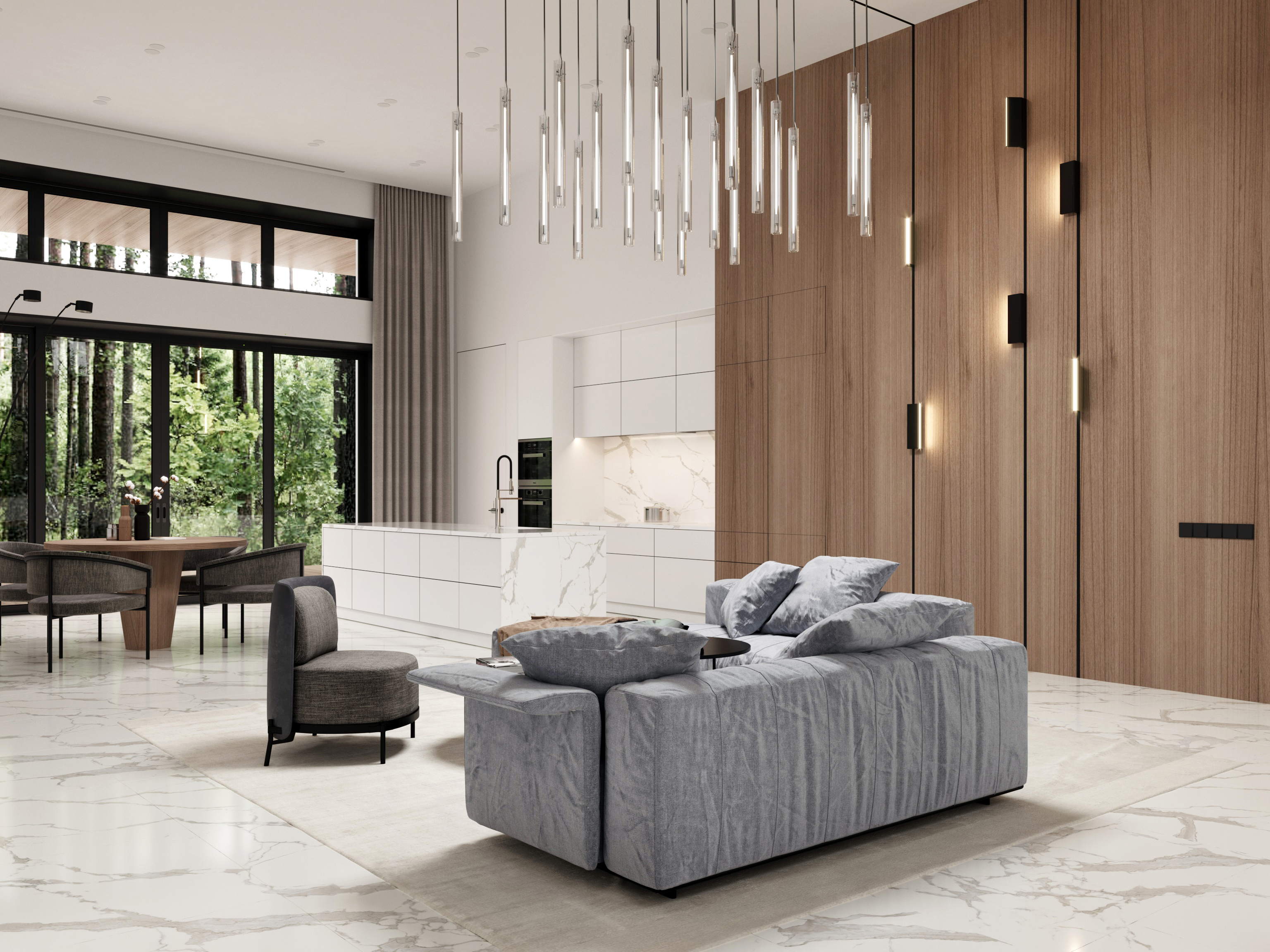 A-Project – дизайн-проєкт одноповерхового котеджу