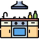 Cabinet kitchen furniture with sink
