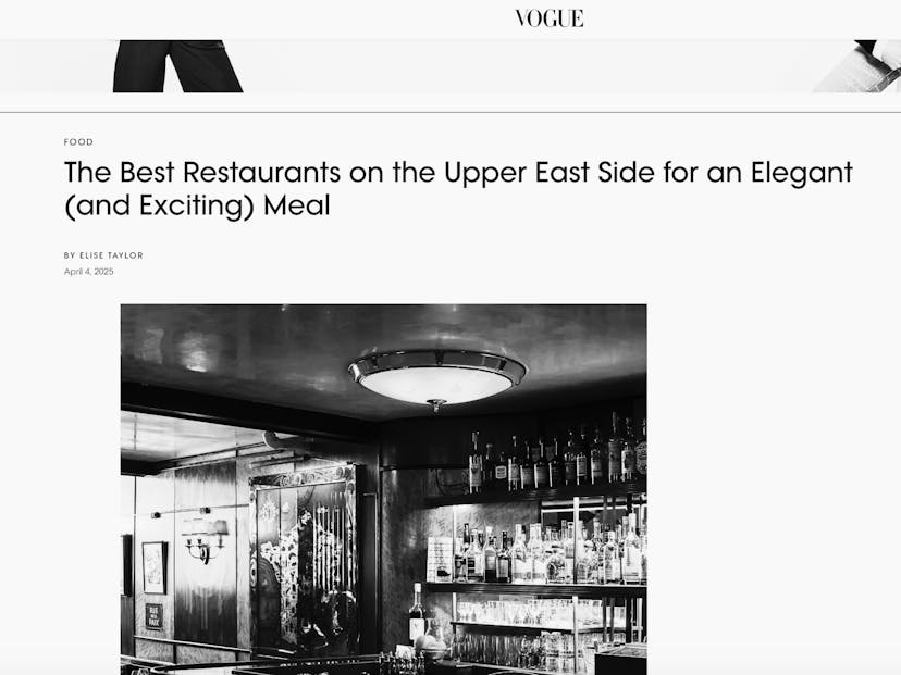 Vogue Press article