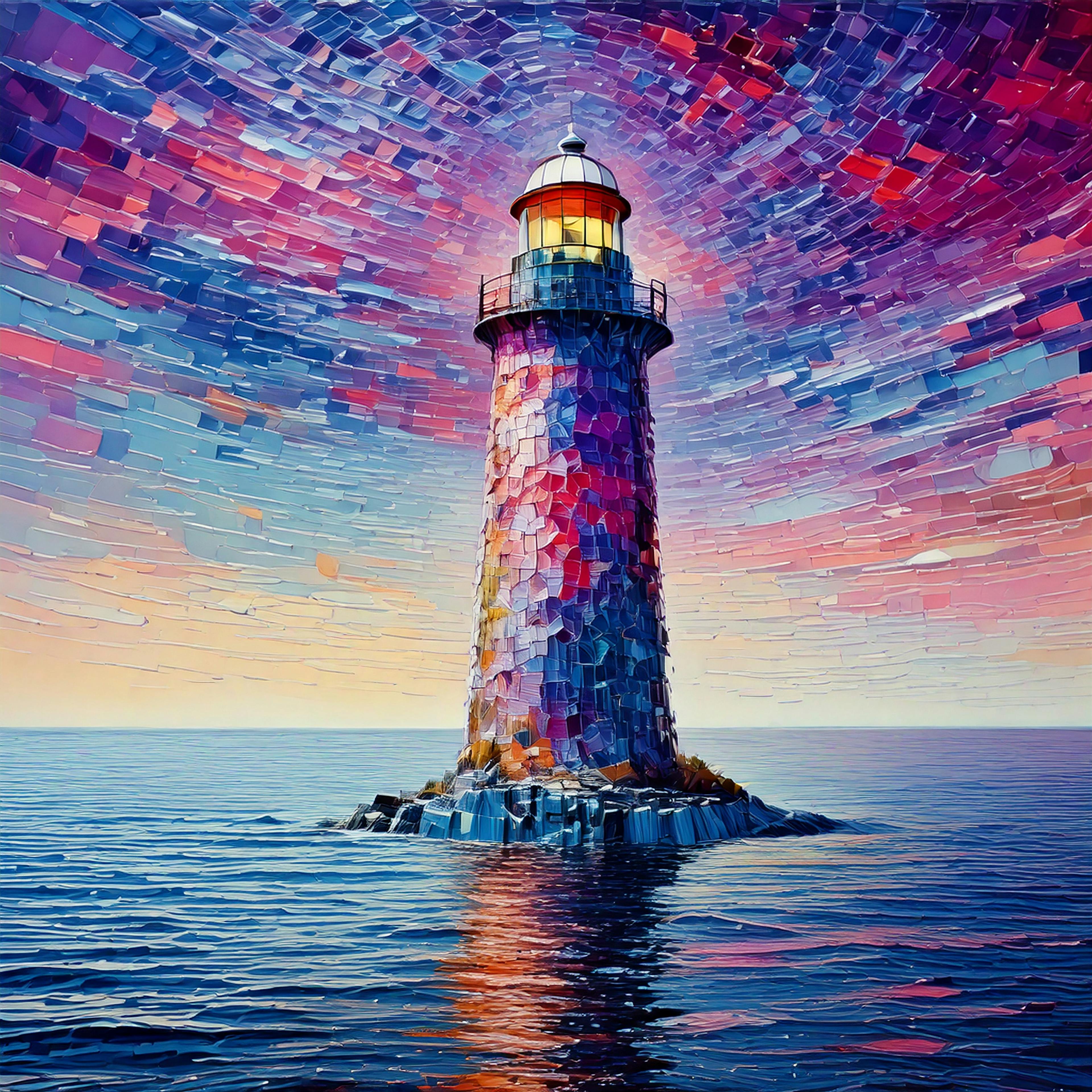 Artistischer Leuchtturm