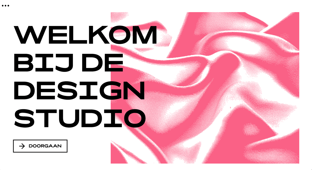 Starting screen of the Design Studio platform.