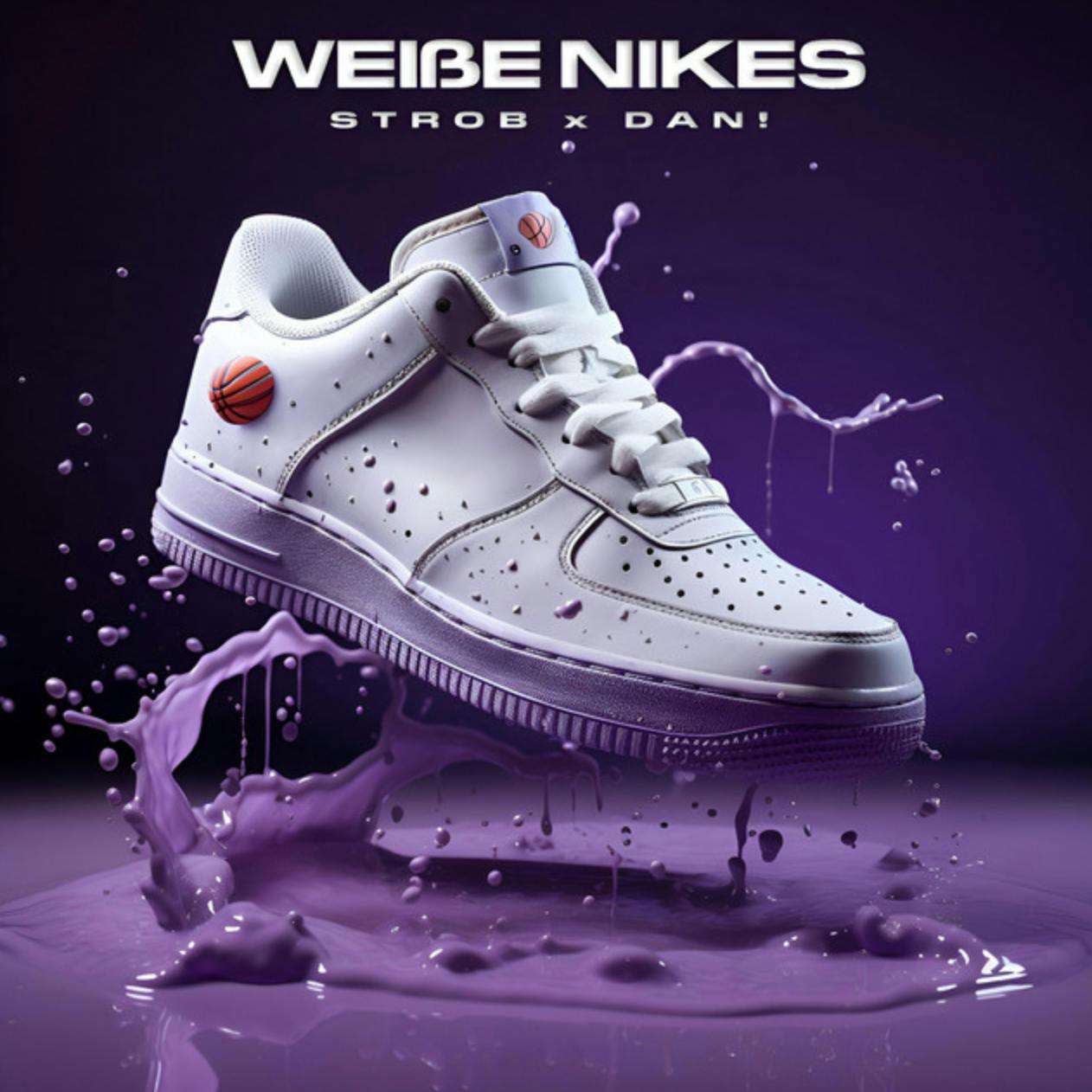 Strob x DAN! -  Weiße Nikes