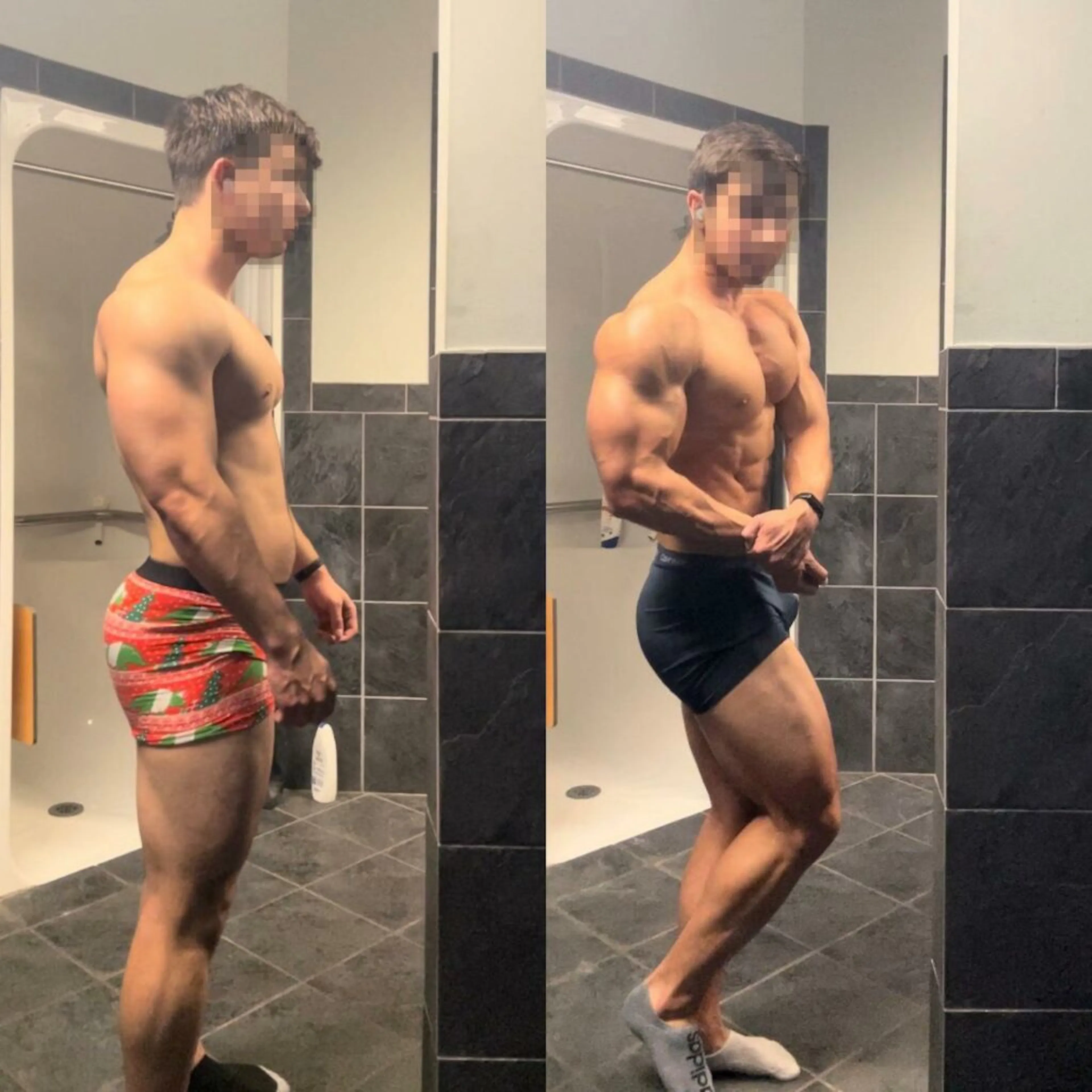 transformation picture, before and after