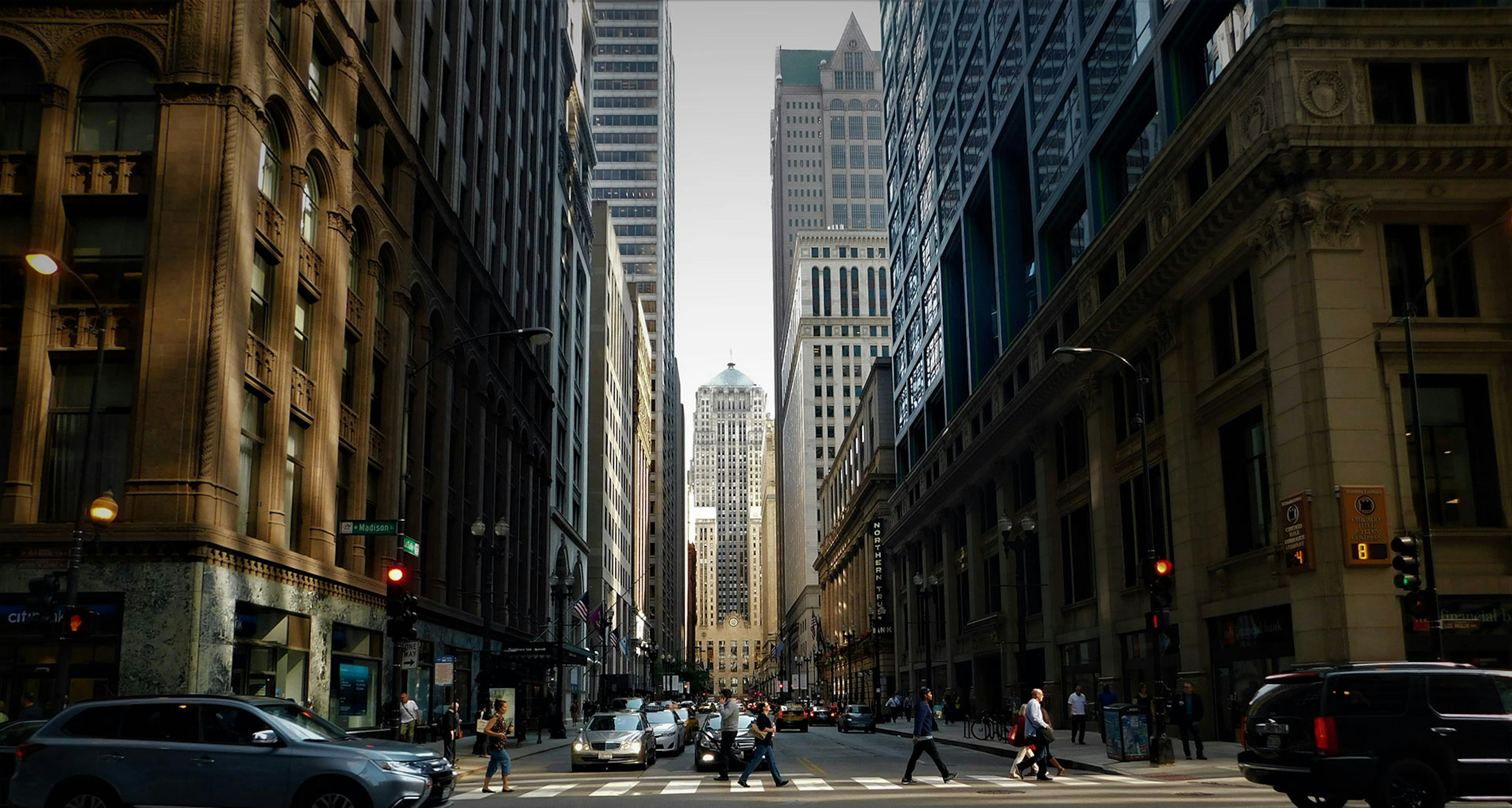 Wall Street Image used for dark alpha main background Image