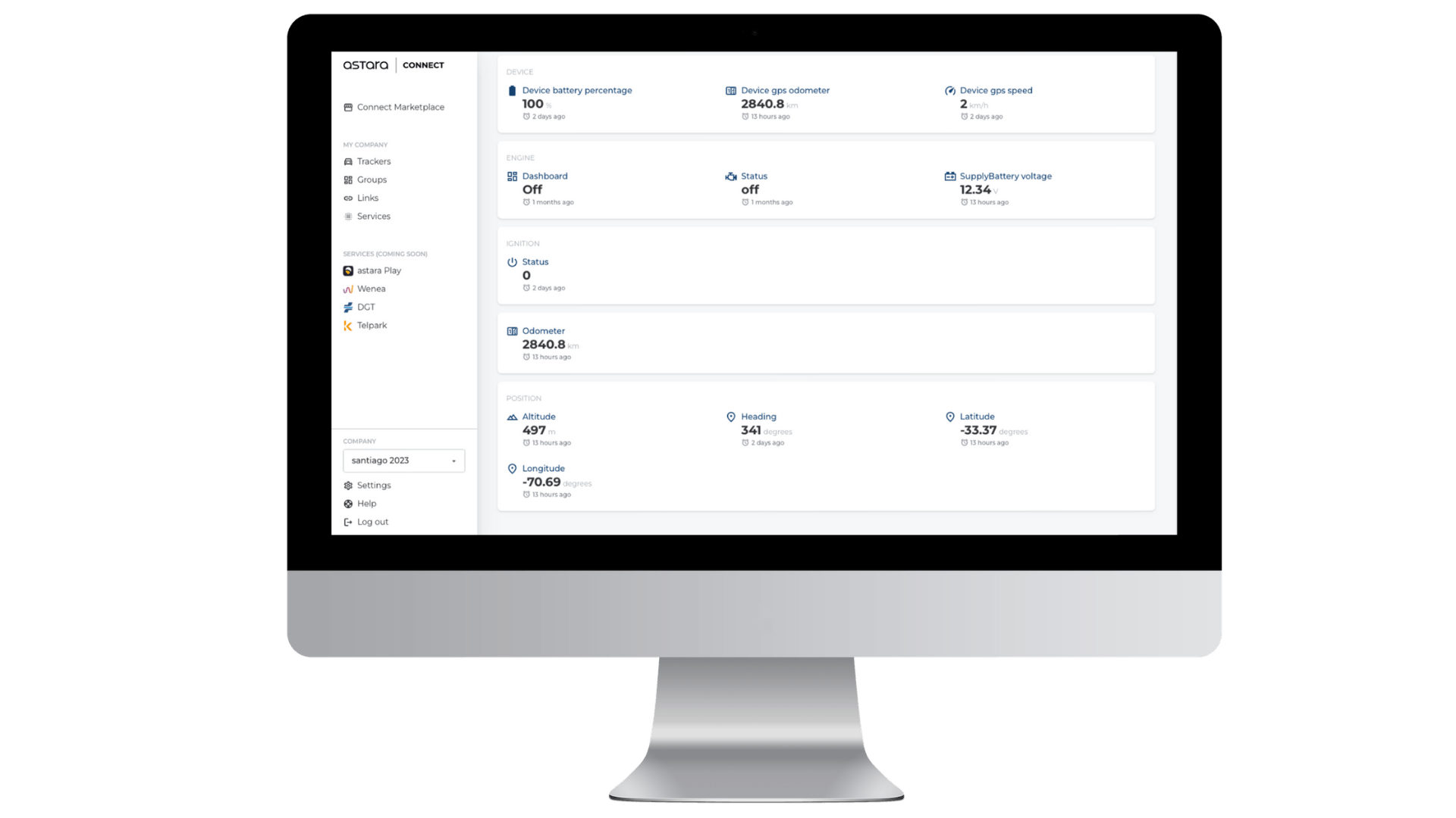 Astara Connect Dashboard at Panamerican Games