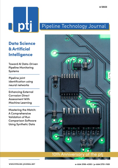 Front page of the November 2023 edition of Pipeline Technology Journal with an image of a circuit board.