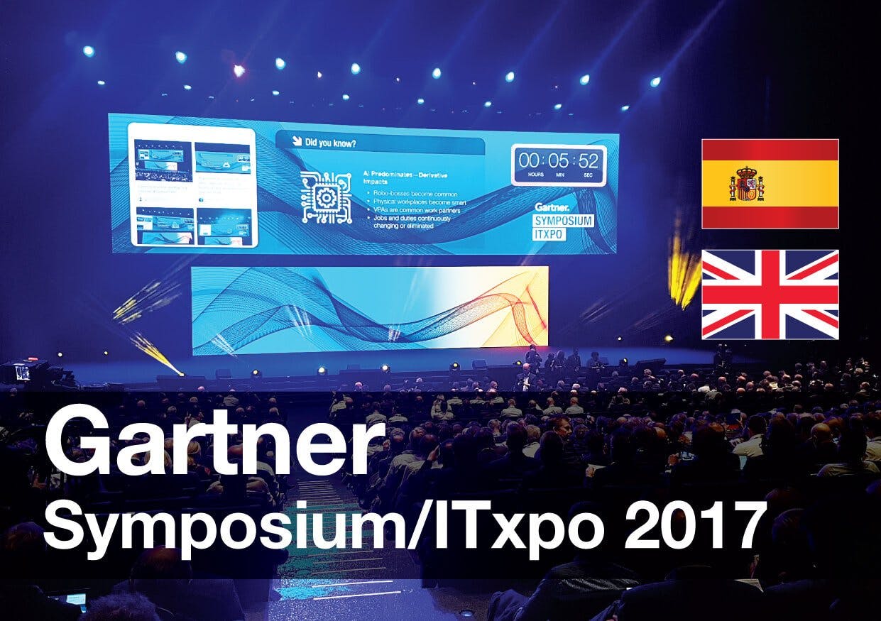 Gartner Symposium 2017 Barcelona Dashboard